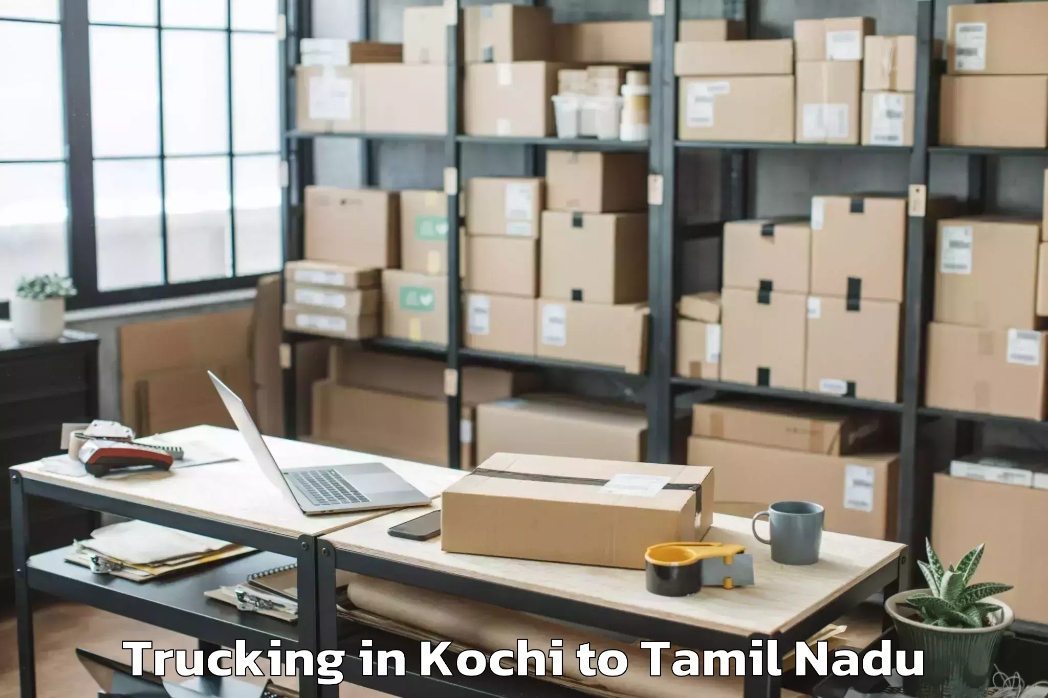 Leading Kochi to Tuticorin Airport Tcr Trucking Provider